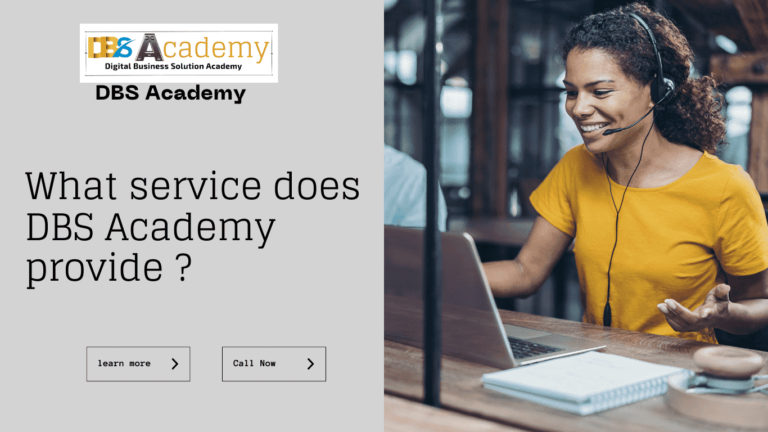DBS Academy क्या सेवा प्रदान करती है?